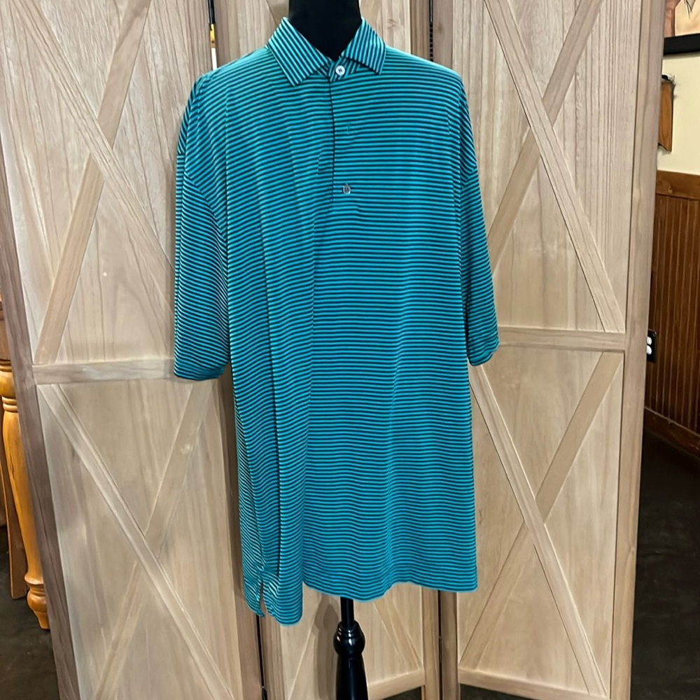 Striped Footjoy polo
